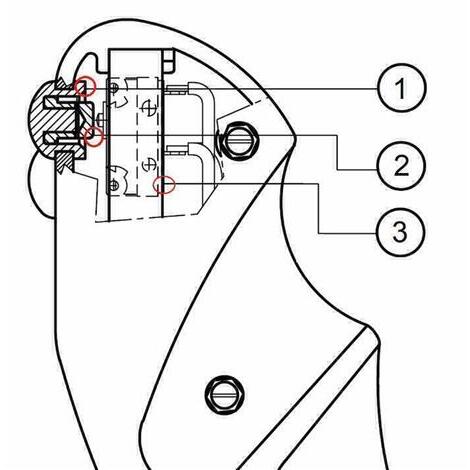 Pulsante per impugnature ergonomiche IP67 di colore giallo