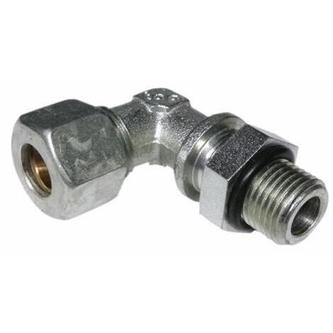 Raccordo a gomito orientabile M22x1,5 per tubo Rilsan � 12mm