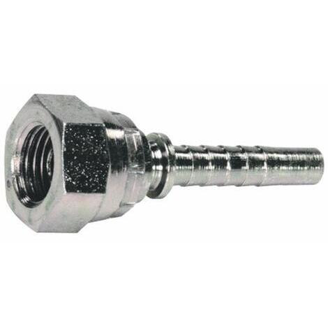 Raccordo femmina diritta a pressare svasatura 60 filetto BSP 1