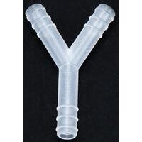 RACCORDO TRASPARENTE IN POLIPROPILENE A Y  10MM PER MUNGITRICI