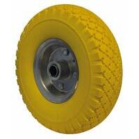 Ruota in poliuretano colore giallo 3.00x4