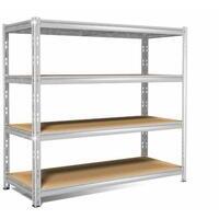 Scaffale a incastro piani in legno L150xH180xP60 cm con portata per piano 250kg con innovativo sistema che elimina la necessità   di viti con piani che si fissano direttamente ai montanti