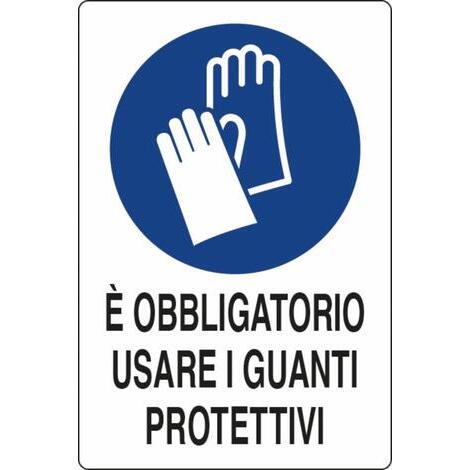 Cartello segnaletica obbligo 30x20 in alluminio