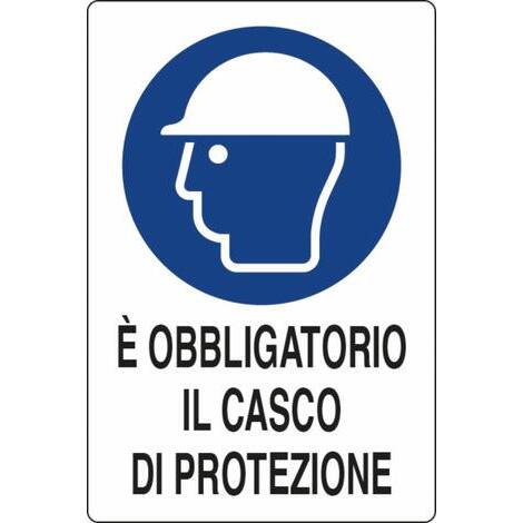 Cartello segnaletica obbligo 30x20 in alluminio