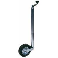 Servotimone leggero con ruota gommata 200x50mm, tubo esterno  48mm, altezza 575mm, carico verticale 150kg