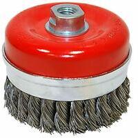 SPAZZOLA A TAZZA A MAZZETTI RITORTI 70 M14 FILO 0,5 ACCIAIO