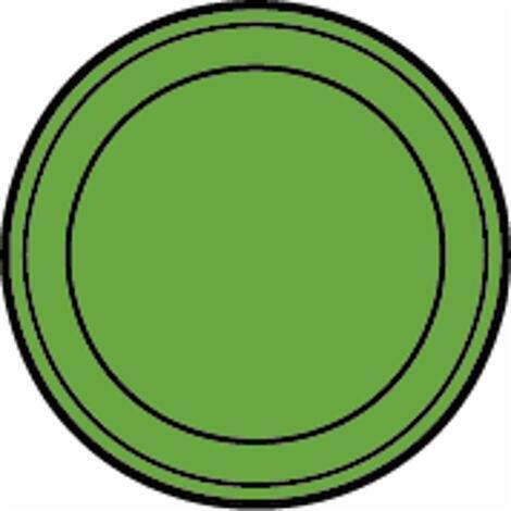 Spia verde neutra  12,5 mm, 12,5x 25,6 mm