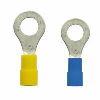 Terminale ad occhiello doppia tenuta blu Ø 3,7 mm, cavo 1,04 - 2,63 mm², lunghezza 20,6 mm