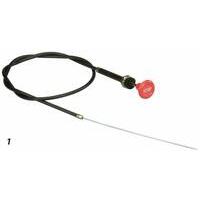Tirante arresto motore completo di guaina. Lunghezza guaina 1000mm, lunghezza cavo 1200mm. Con pomello rosso con scritta STOP