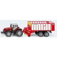 Modellino trattore Massey Ferguson con rimorchio Pottinger