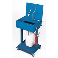 Vasca per lavaggio parti meccaniche munita di pompa rotativa pneumatica per ricircolo, capacit  20 It.