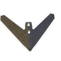 Vomere per coltivatore 330x180 interasse 45 mm,spessore 6 mm