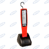 torcia officina a led ricaricabile rossa 230V