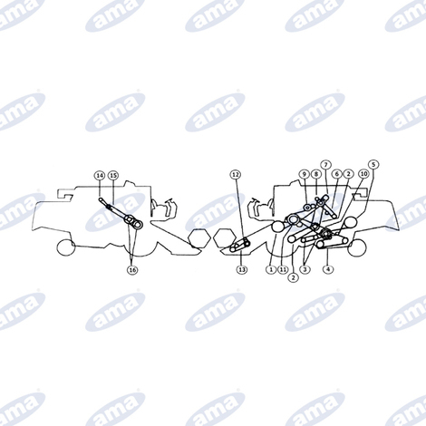 Cinghie per mietitrebbia adattabili laverda mod. 3700-3790