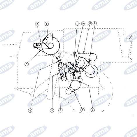 Cinghie adattabili per new holland 8080 (dx)